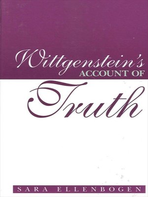 cover image of Wittgenstein's Account of Truth